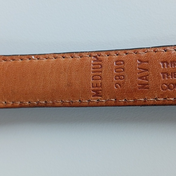 Coach Black and Tan Leather Belt with Gold Buckle - Picture 5 of 12